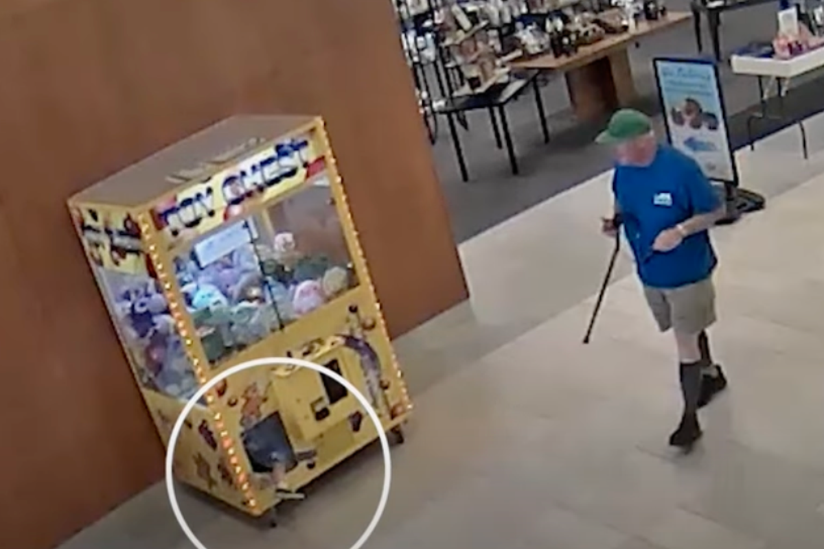 Curious boy climbs into claw machine and has to be rescued by fire department