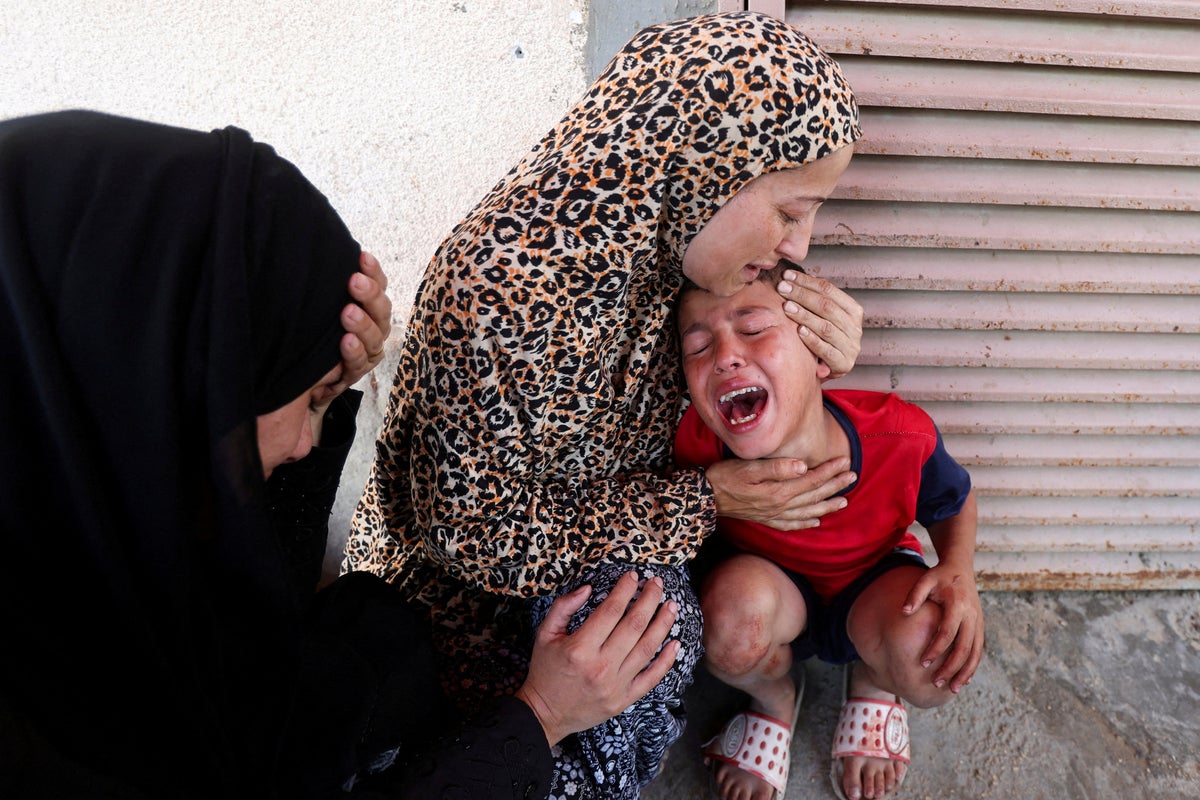 Israeli strike kills 10 children queuing at Gaza medical clinic, officials say