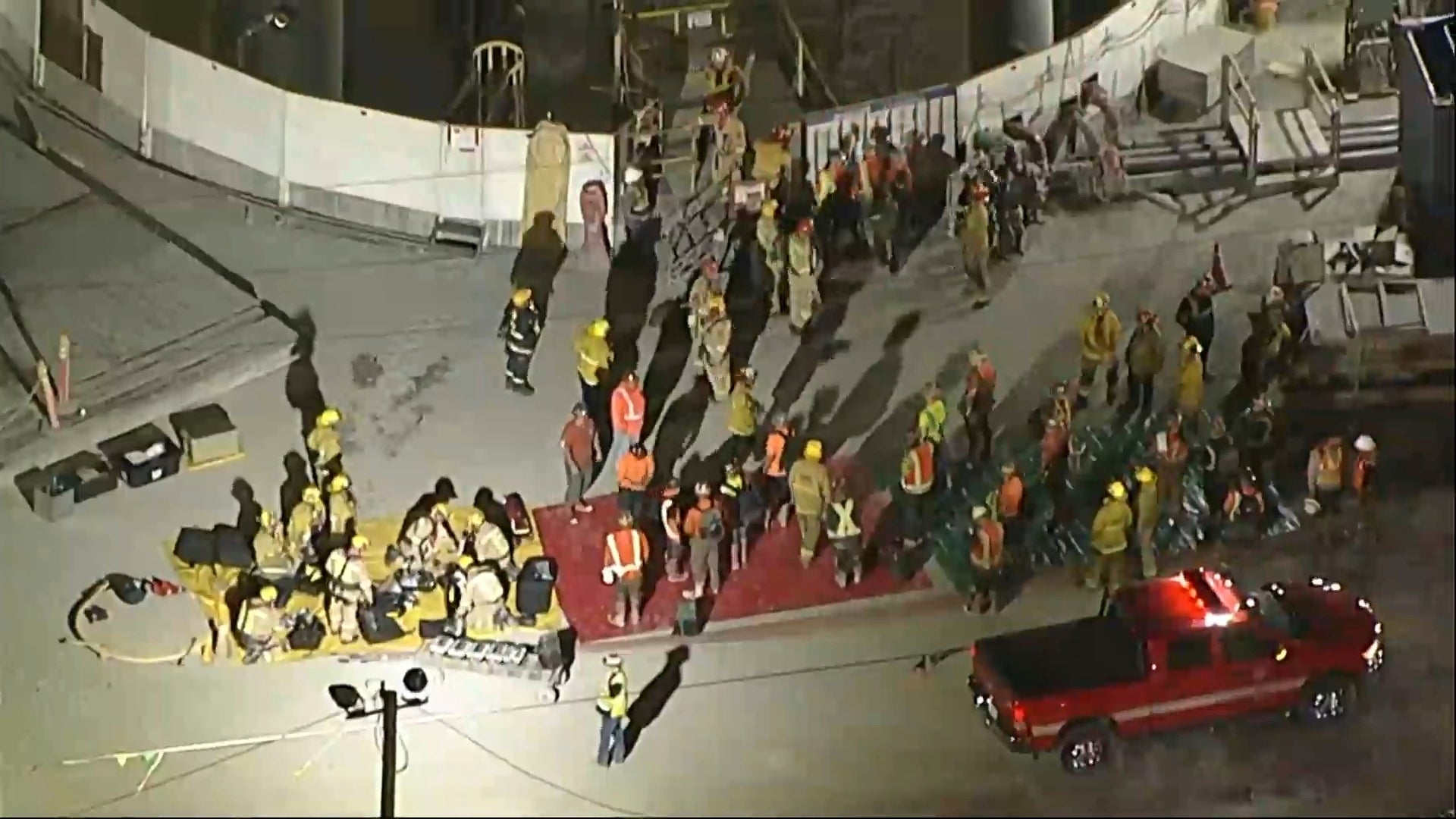 Dozens of workers rescued in Los Angeles tunnel collapse