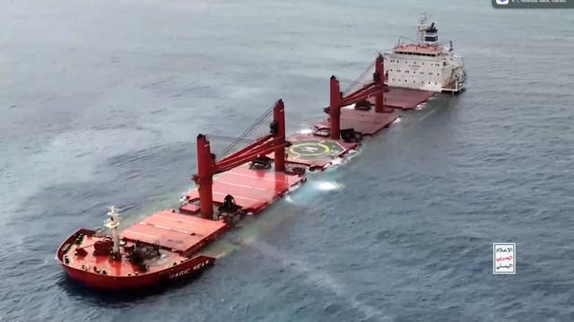 <p>Six crew members were rescued after spending over 24 hours in the water, but the fate of 15 others remains unknown</p>