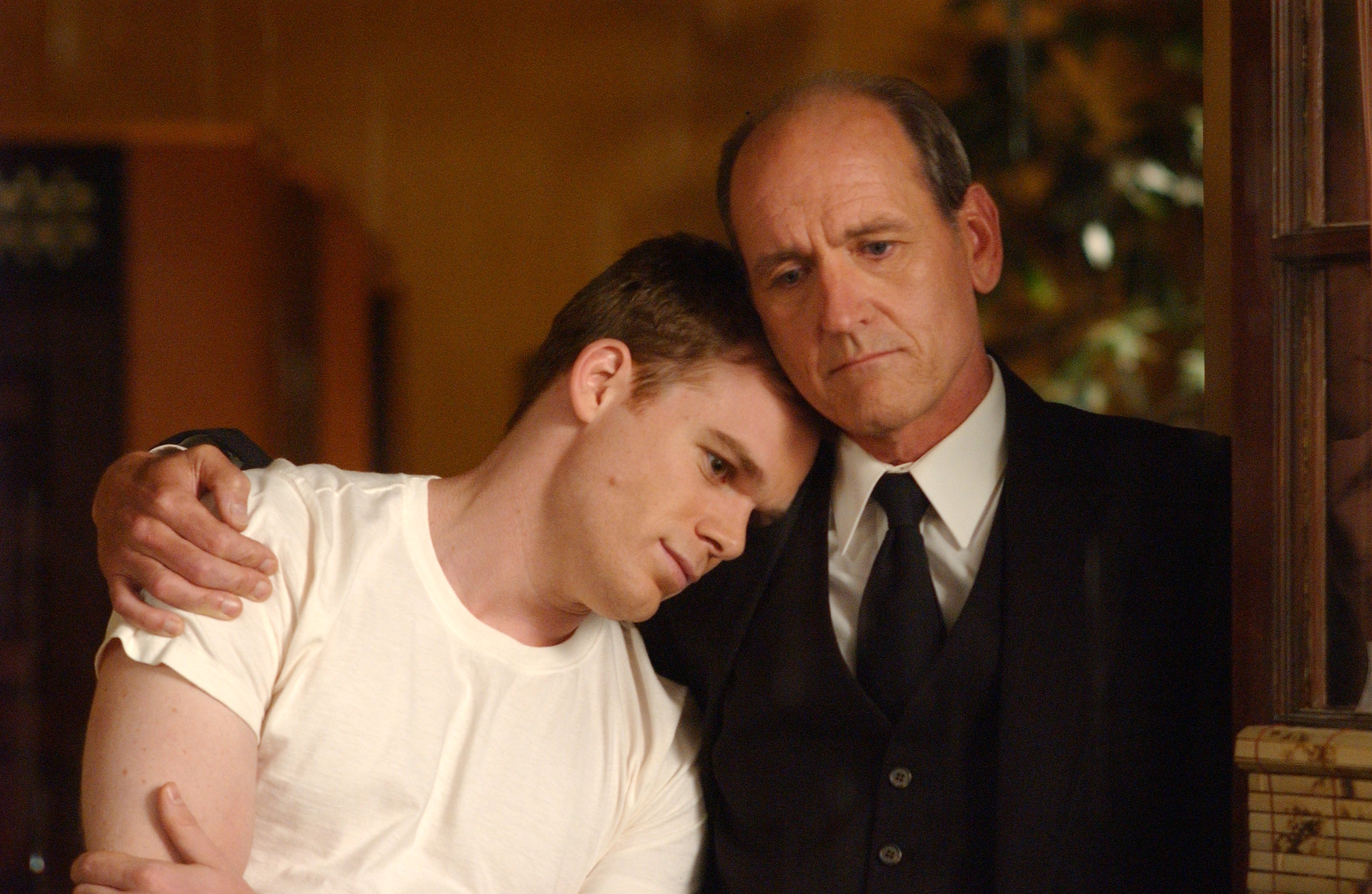 Dad or alive: Michael C Hall and Richard Jenkins in ‘Six Feet Under’