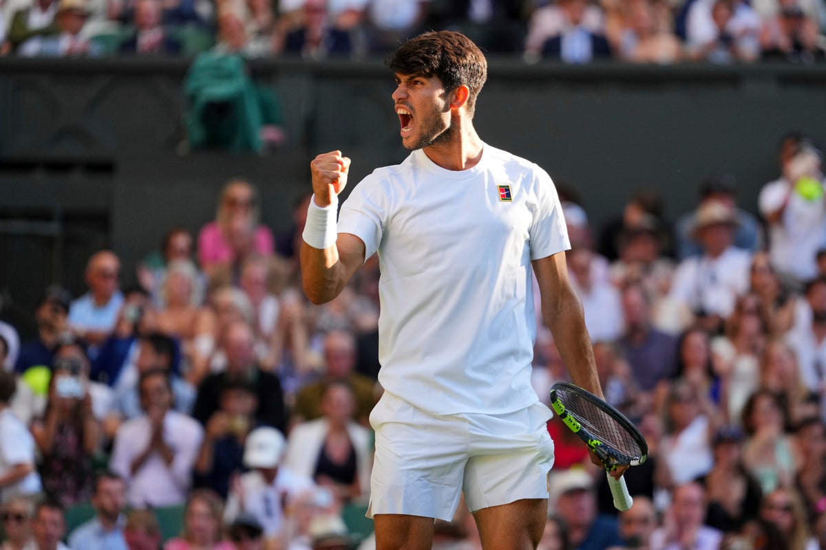 Carlos Alcaraz vs. Taylor Fritz and Novak Djokovic vs. Jannik Sinner are Wimbledon's semifinals