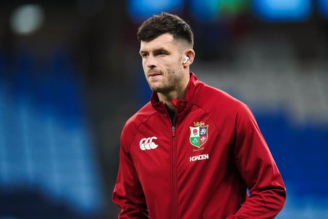 Blair Kinghorn (pictured) faces a race against time to overcome a sprained knee in time for the Lions’ first Test against Australia (Robbie Stephenson/PA)
