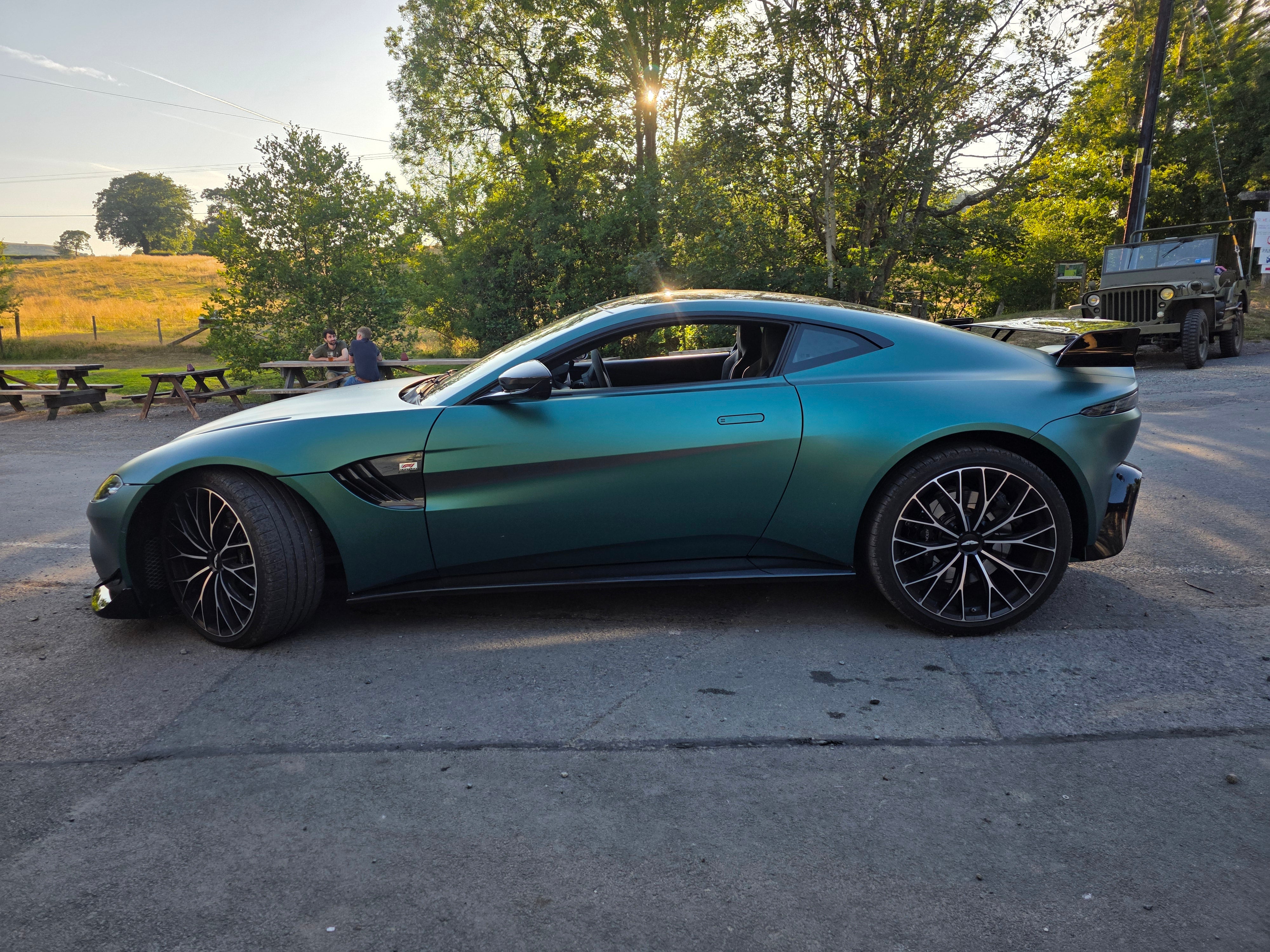 <p>‘There before me was a matt green Aston Martin’</p>
