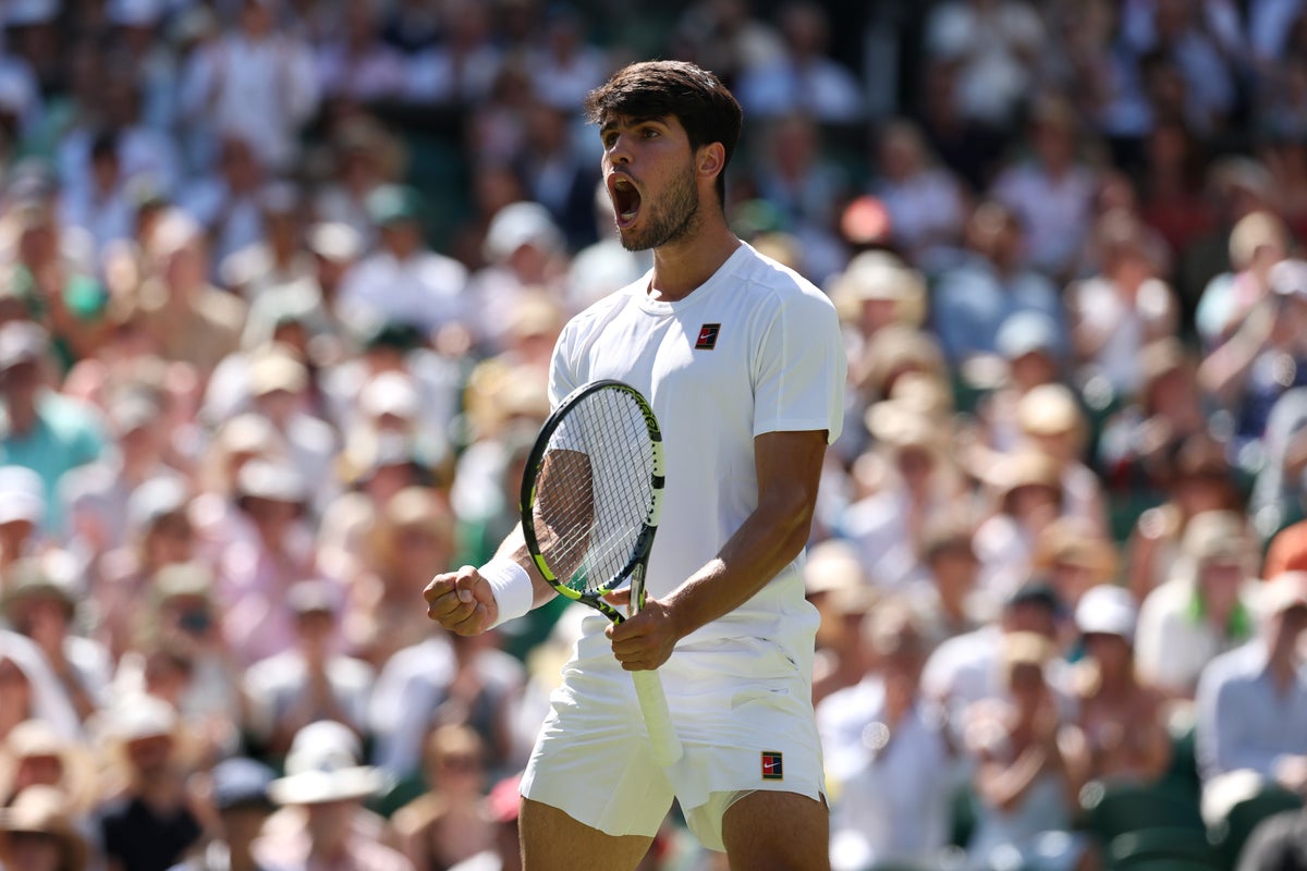 Wimbledon 2025 live: Alcaraz battles past Fritz in semi-final, plus Djokovic vs Sinner injury latest