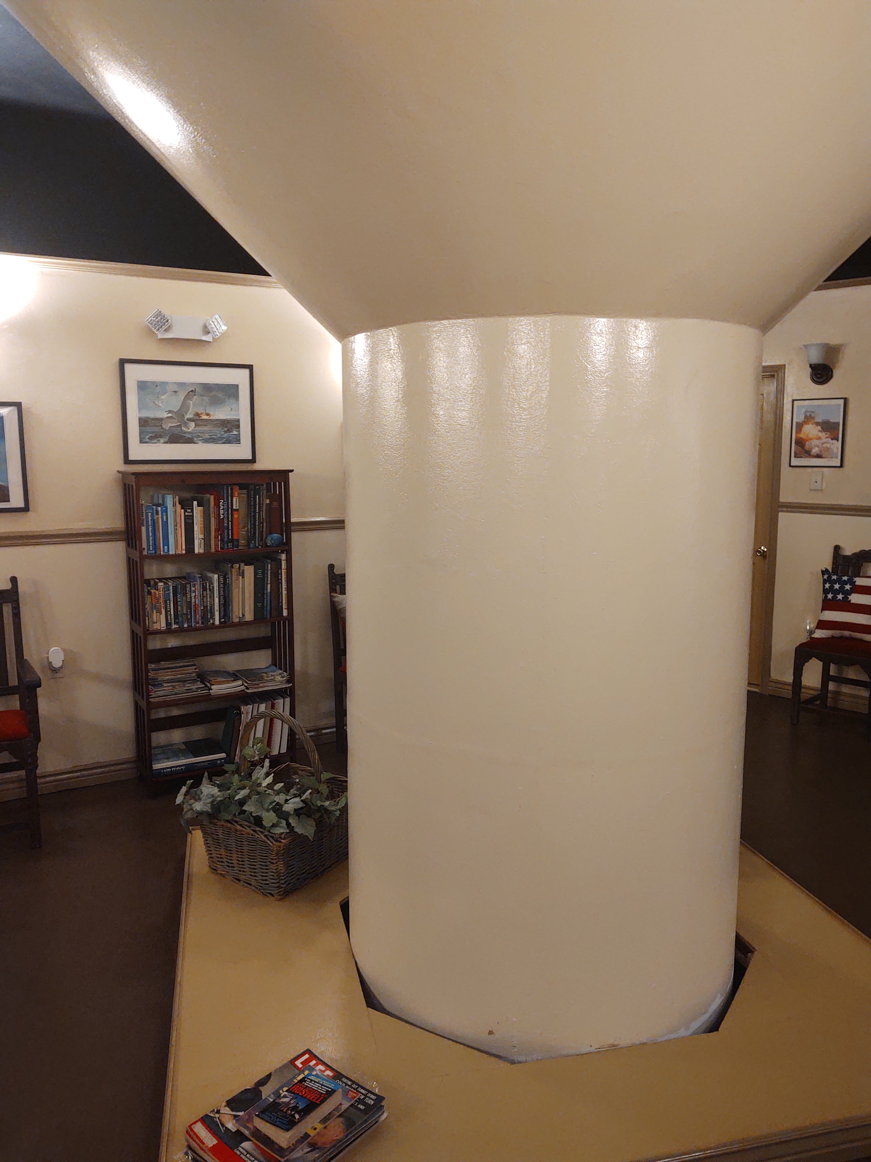 The missile bunker rental comes complete with numerous books and displays showing the early days of the ICBM program