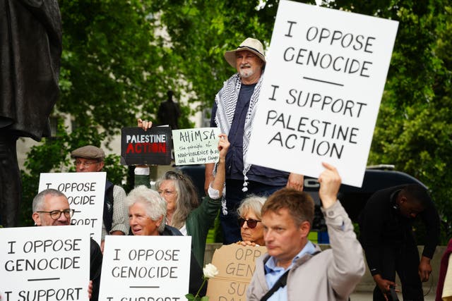 More protests will take place over the weekend (Jeff Moore/PA)