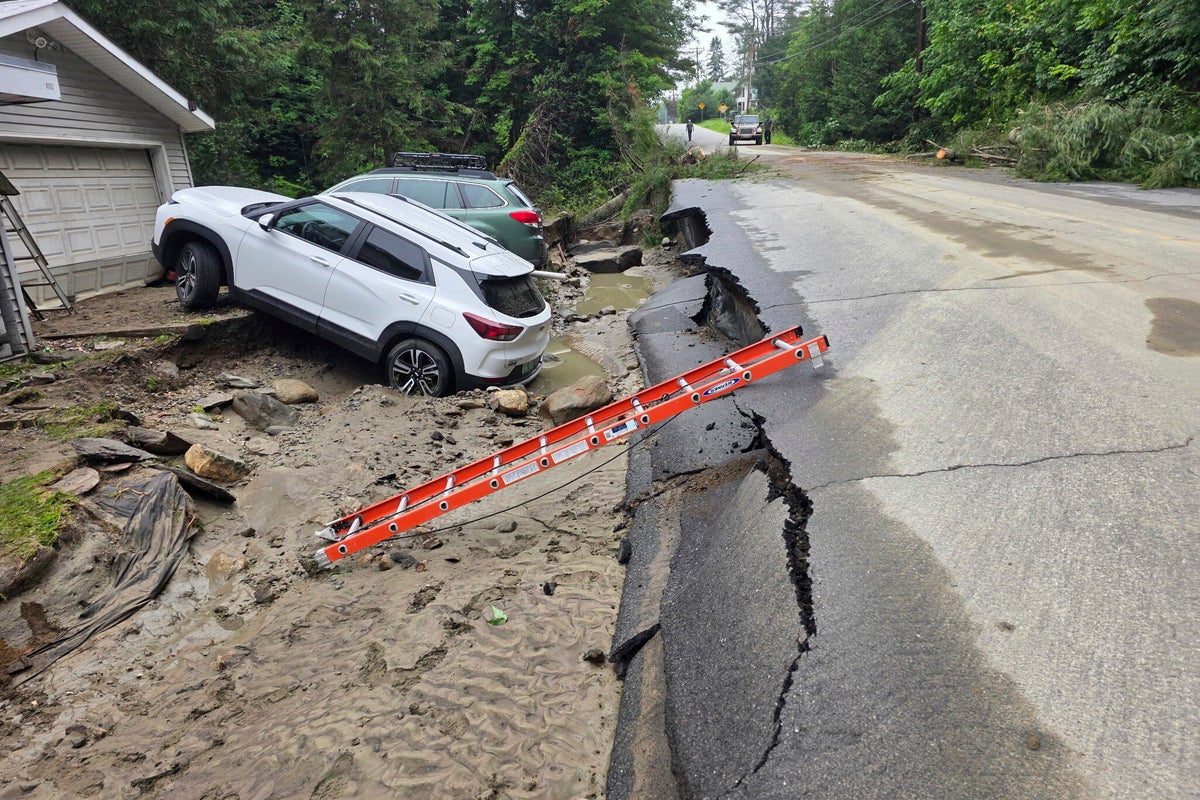 Flash floods once again hit Vermont, damaging homes and roads
