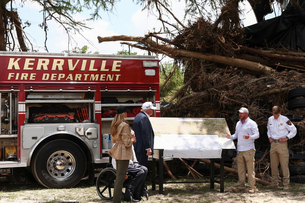 Texas floods latest: 121 dead as Trump surveys damage in Kerr County