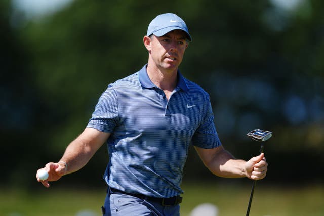 Rory McIlroy climbed up the leaderboard after shooting a 65 on the second day of the Scottish Open (Andrew Milligan/PA)