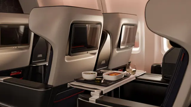<p>Delta’s renovated cabins will include upgraded “enhanced lighting programs” throughout the aircraft.</p>