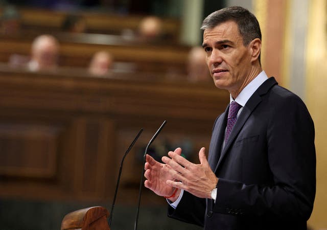 <p>Spain's Prime Minister Pedro Sanchez </p>