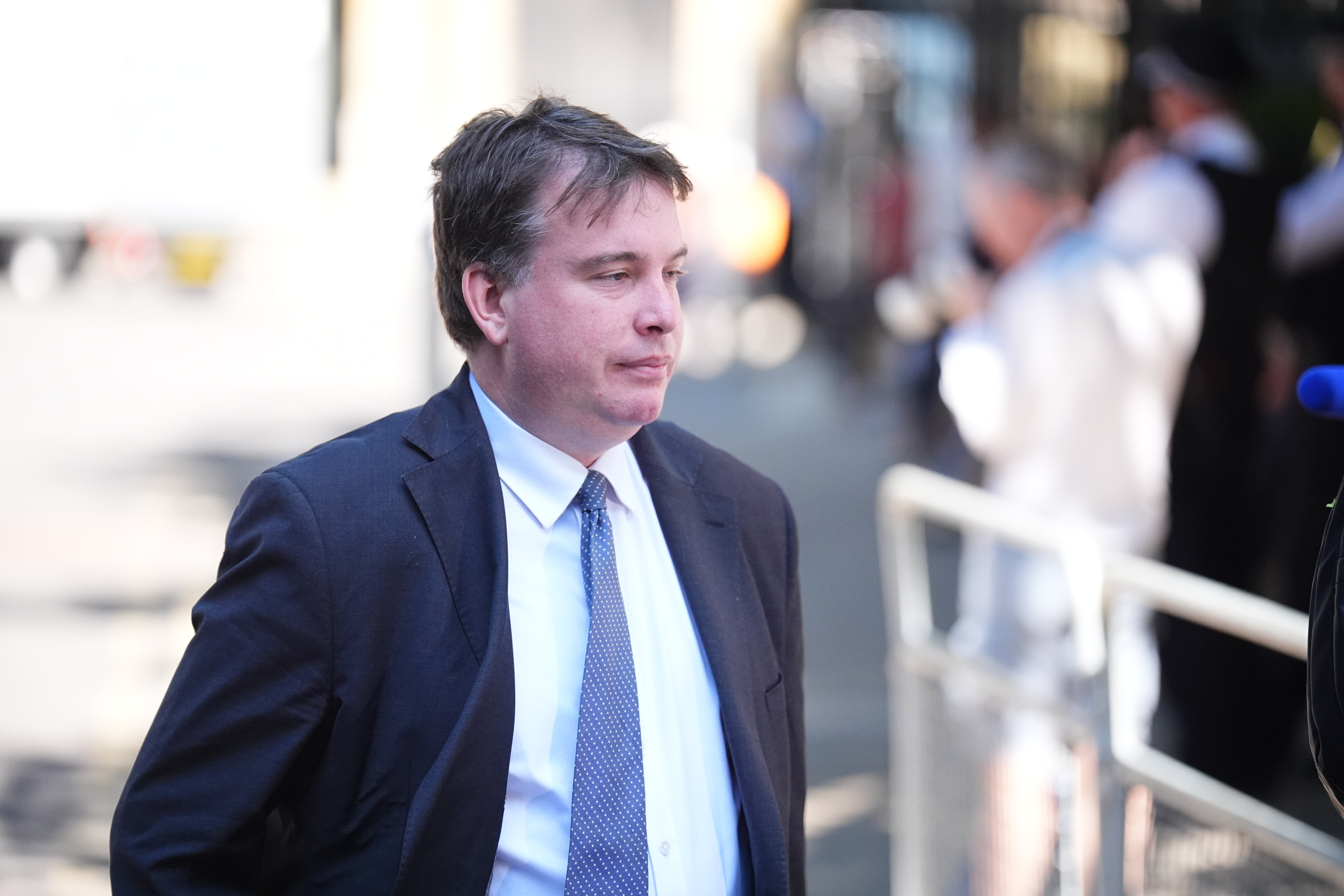 <p>Craig Williams arrives at Southwark Crown Court</p>