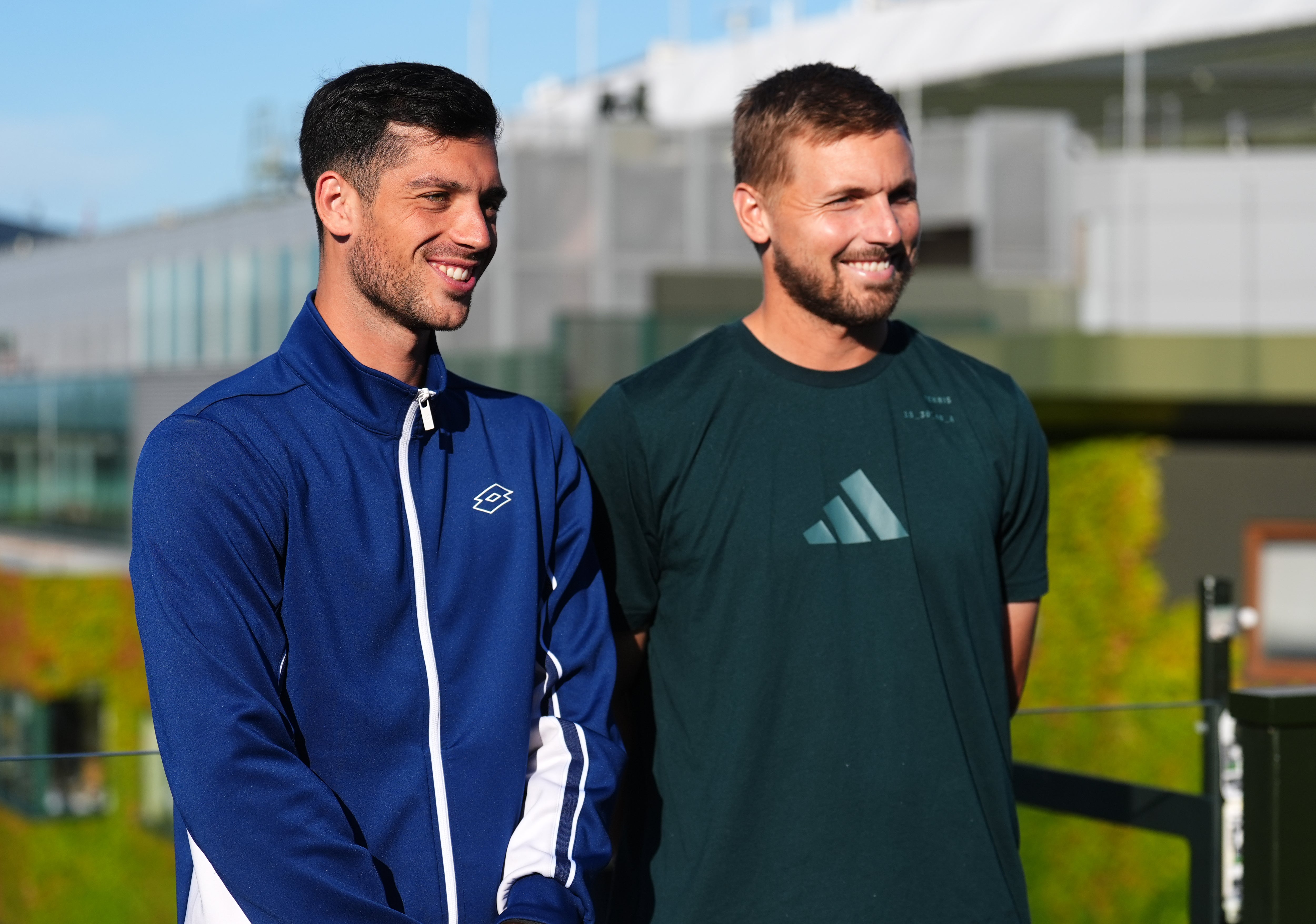 Julian Cash (left) and Lloyd Glasspool are going for the Wimbledon title