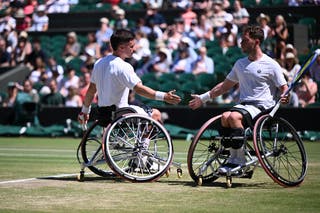 Britain's Alfie Hewett and Gordon Reid