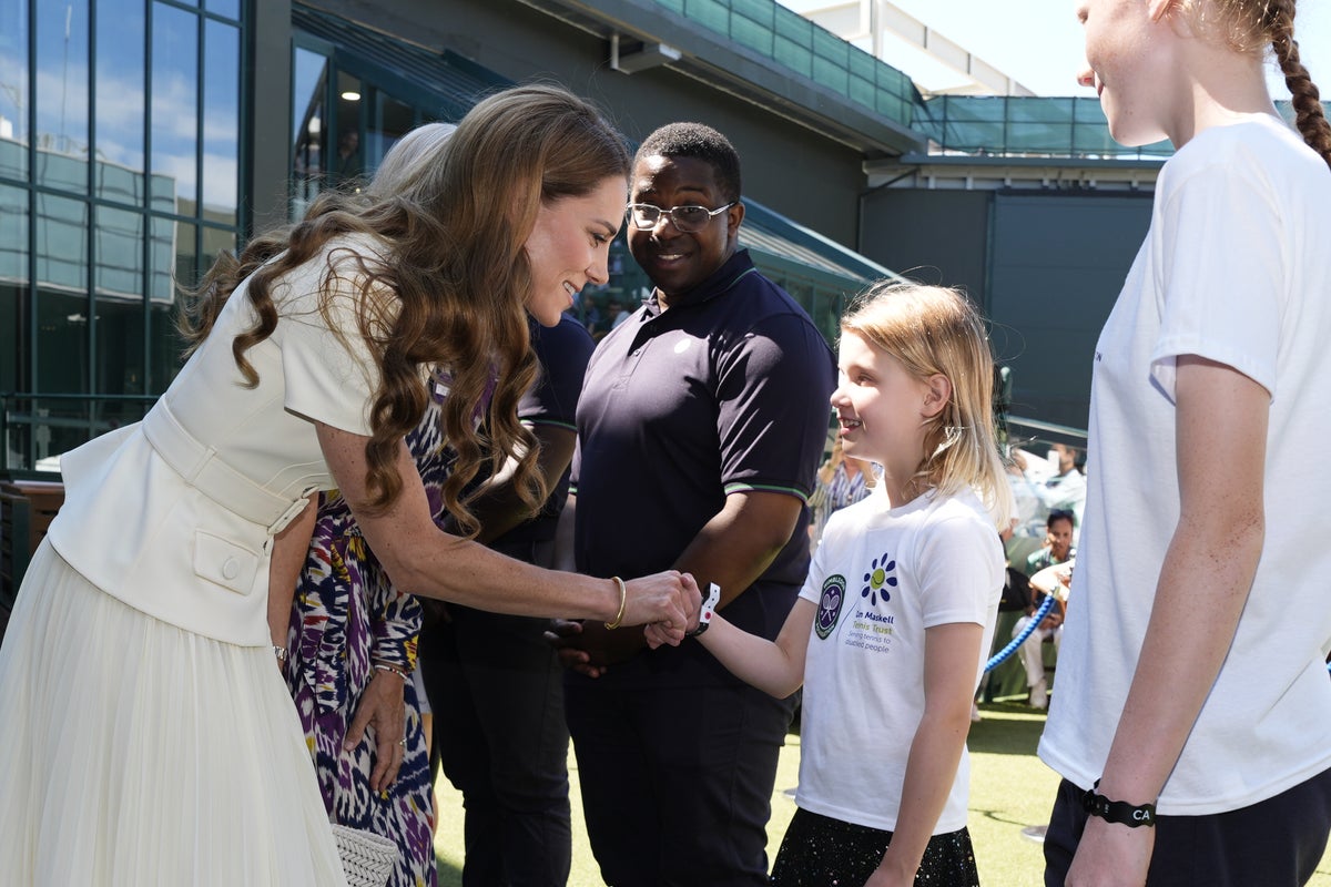 Princess Kate shows concern for Wimbledon staff as she takes place in Royal Box