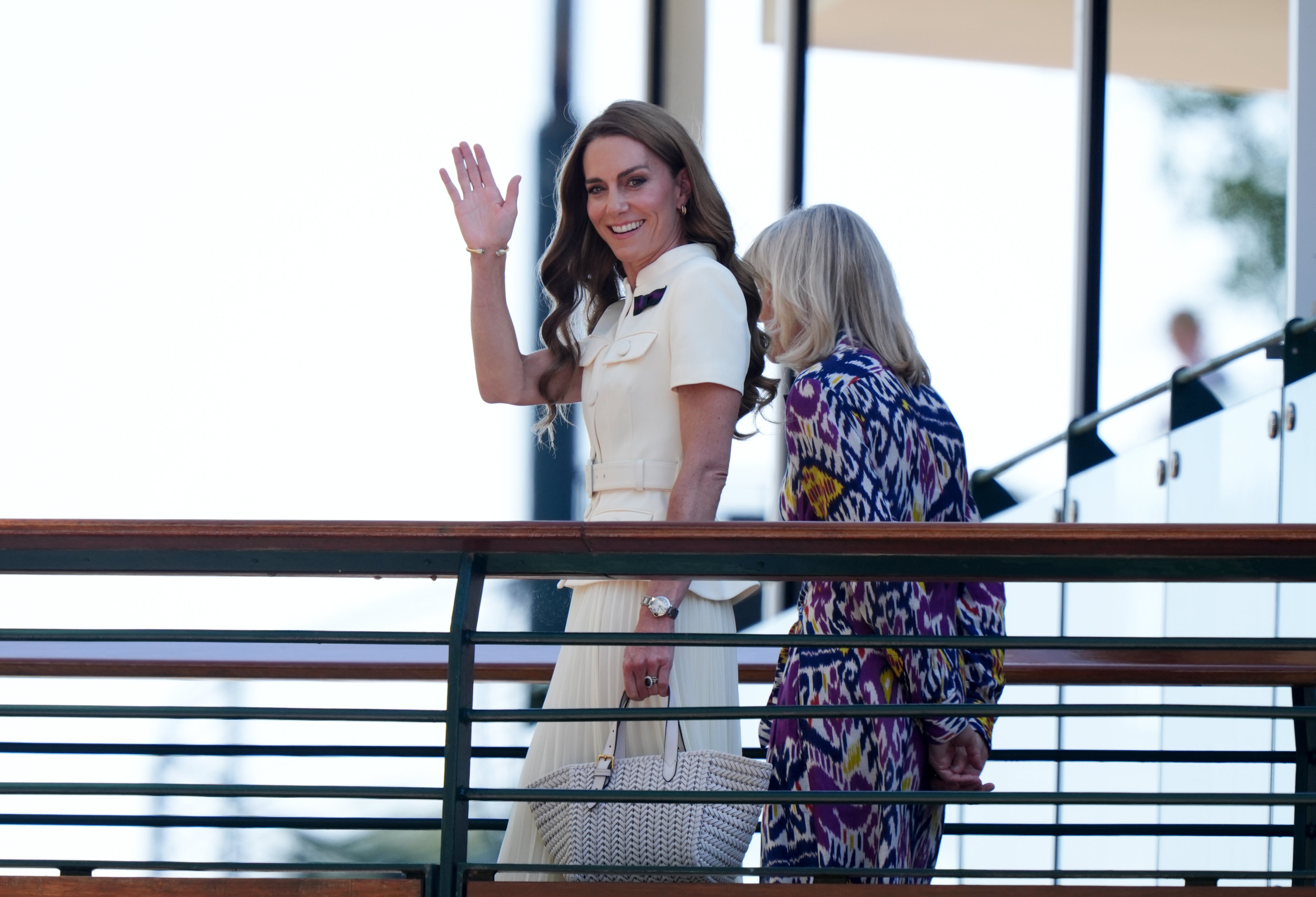 Princess of Wales arrives to attend the women's singles final