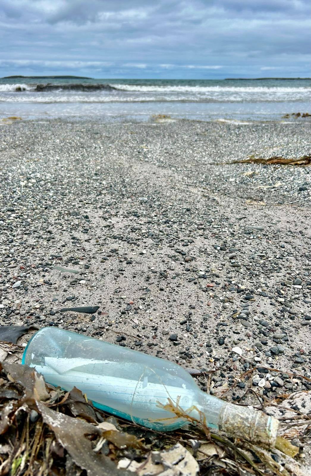 The bottle traveled nearly 2,000 miles away from where it was thrown into the ocean