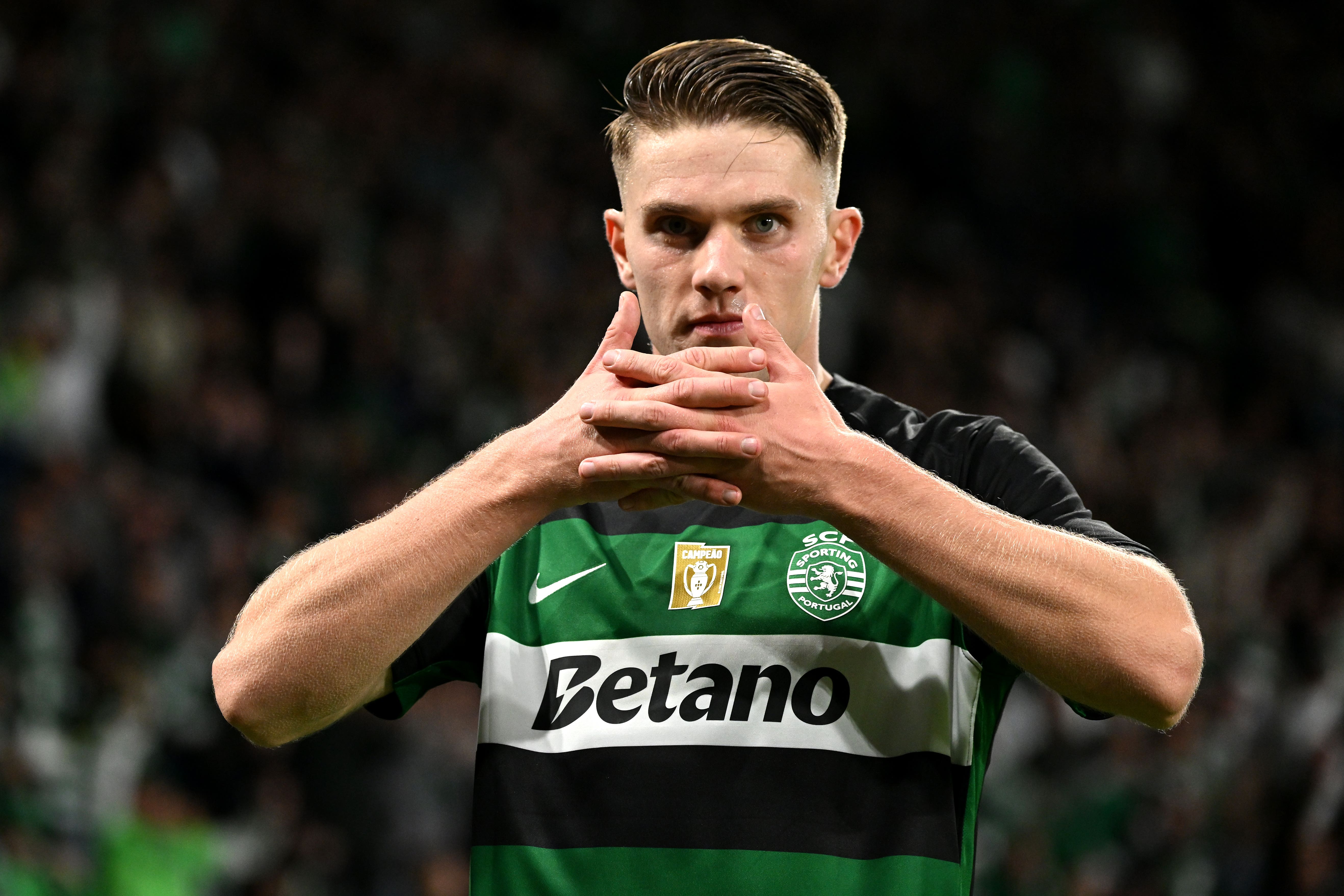 Sporting Lisbon striker Viktor Gyokeres faces disciplinary action from his club (Zed Jameson/PA).
