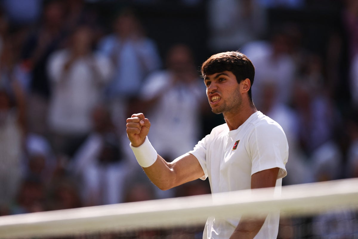 Alcaraz v Sinner live: Wimbledon men’s singles final score and updates as world No 1 storms back in blockbuster rematch