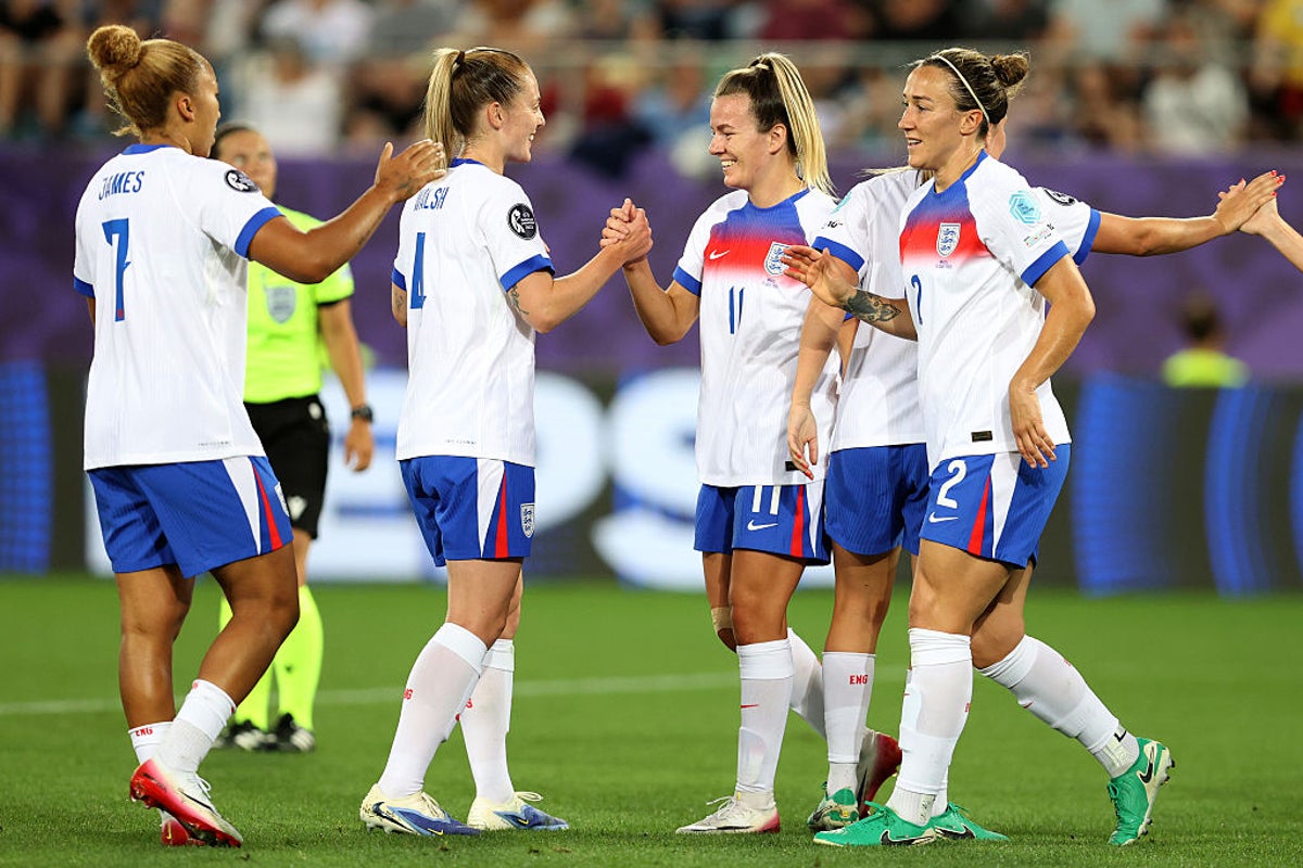 England v Wales live: Women’s Euro 2025 latest score as Lionesses cruising after controversial penalty