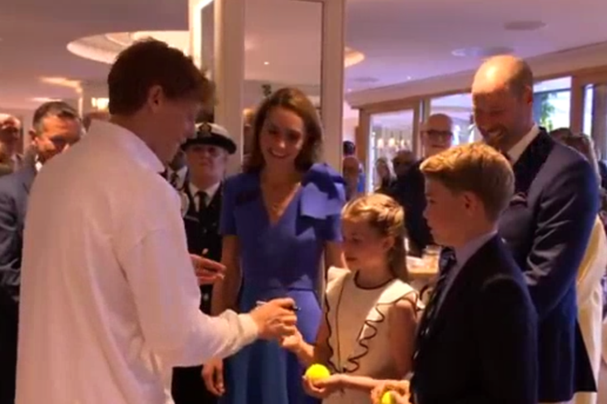 Watch: Jannik Sinner gifts Princess Charlotte and Prince George signed ball after Wimbledon win