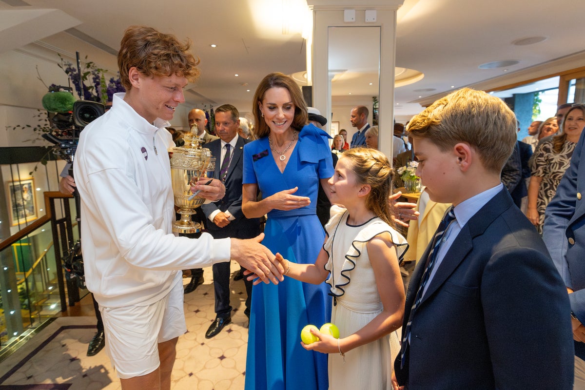 Sinner reveals what he asked Prince George and Princess Charlotte after Wimbledon win