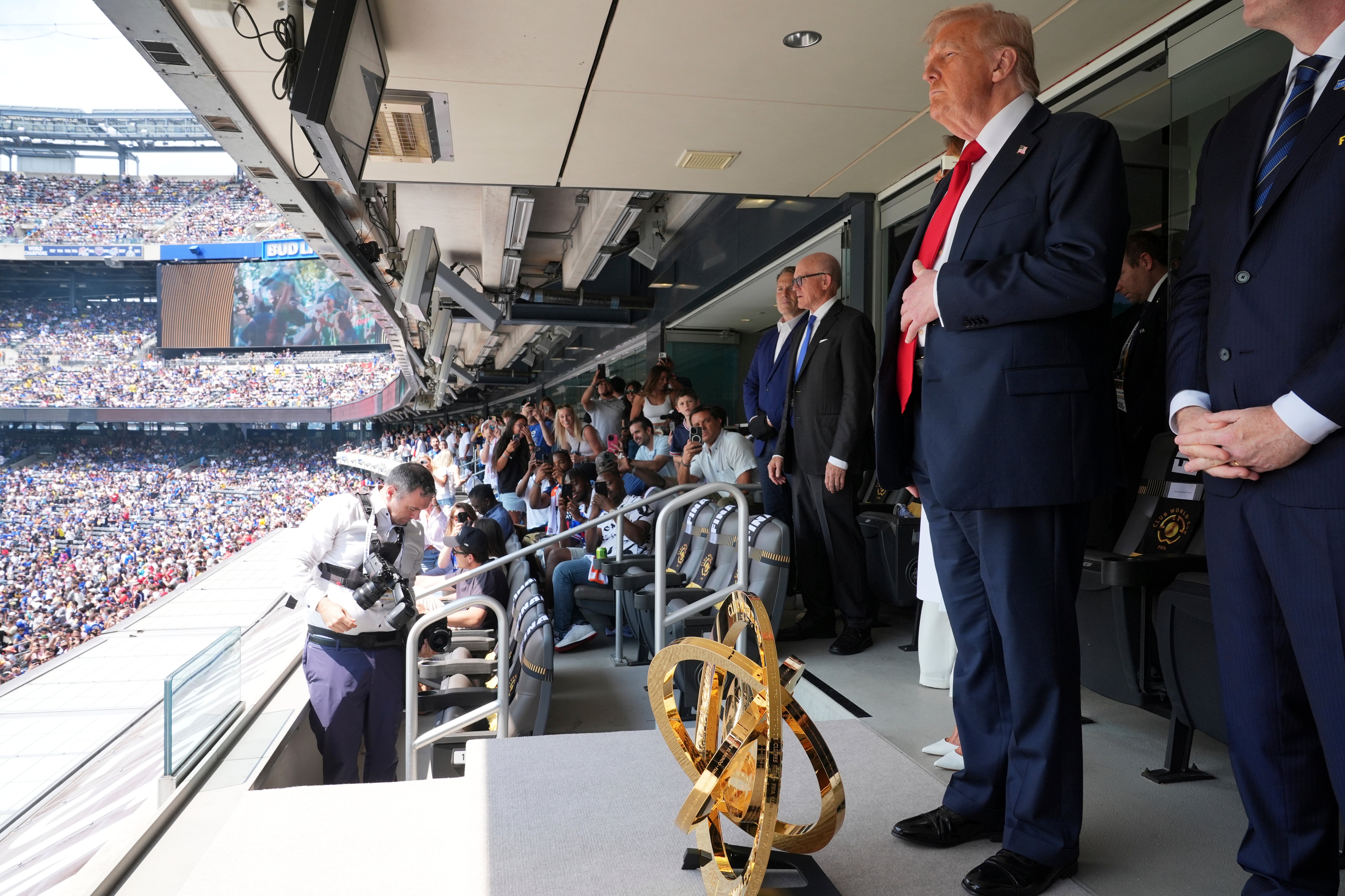 Donald Trump asistió en Nueva Jersey