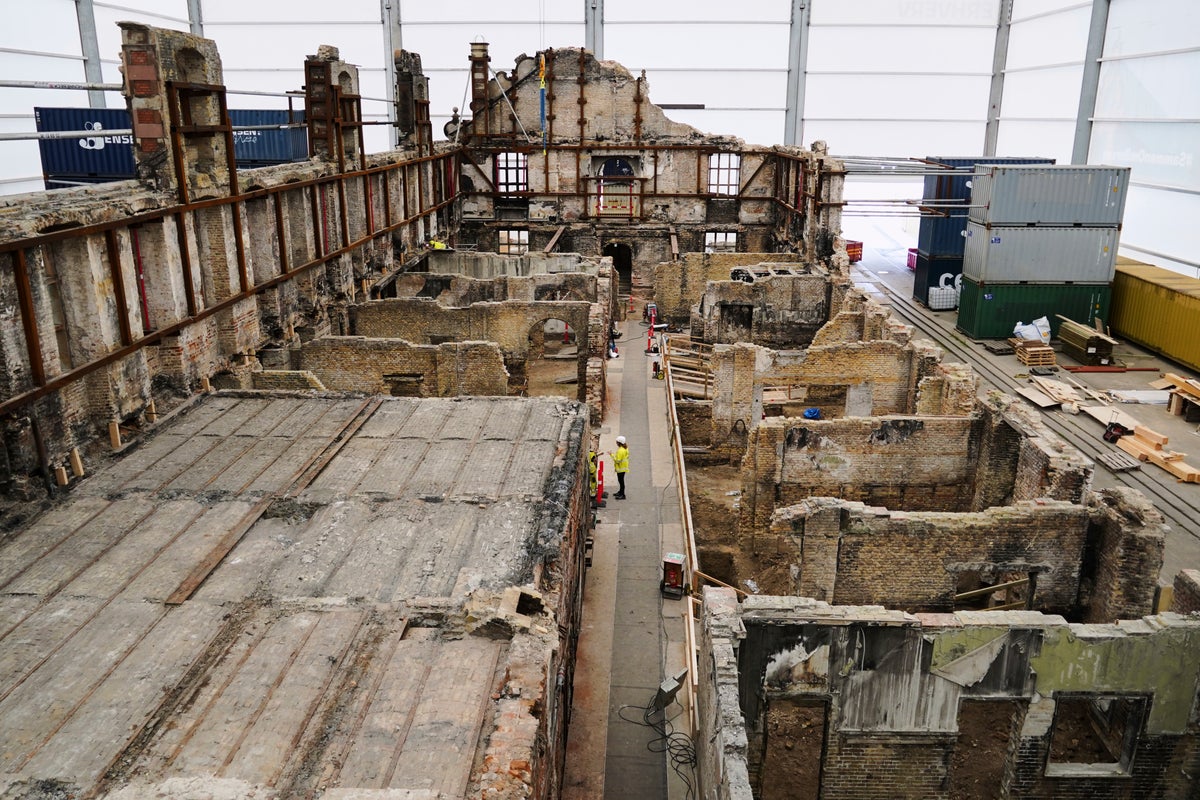The reconstruction of Copenhagen's Old Stock Exchange takes shape after a destructive fire