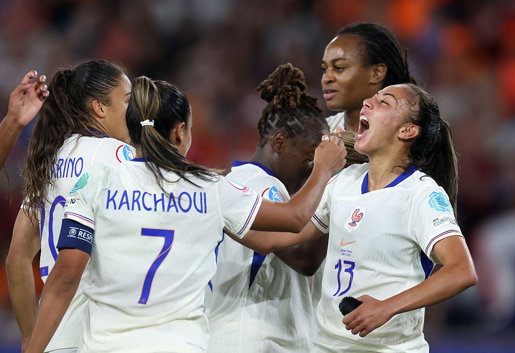 Delphine Cascarino scored twice in the 5-2 win over Netherlands