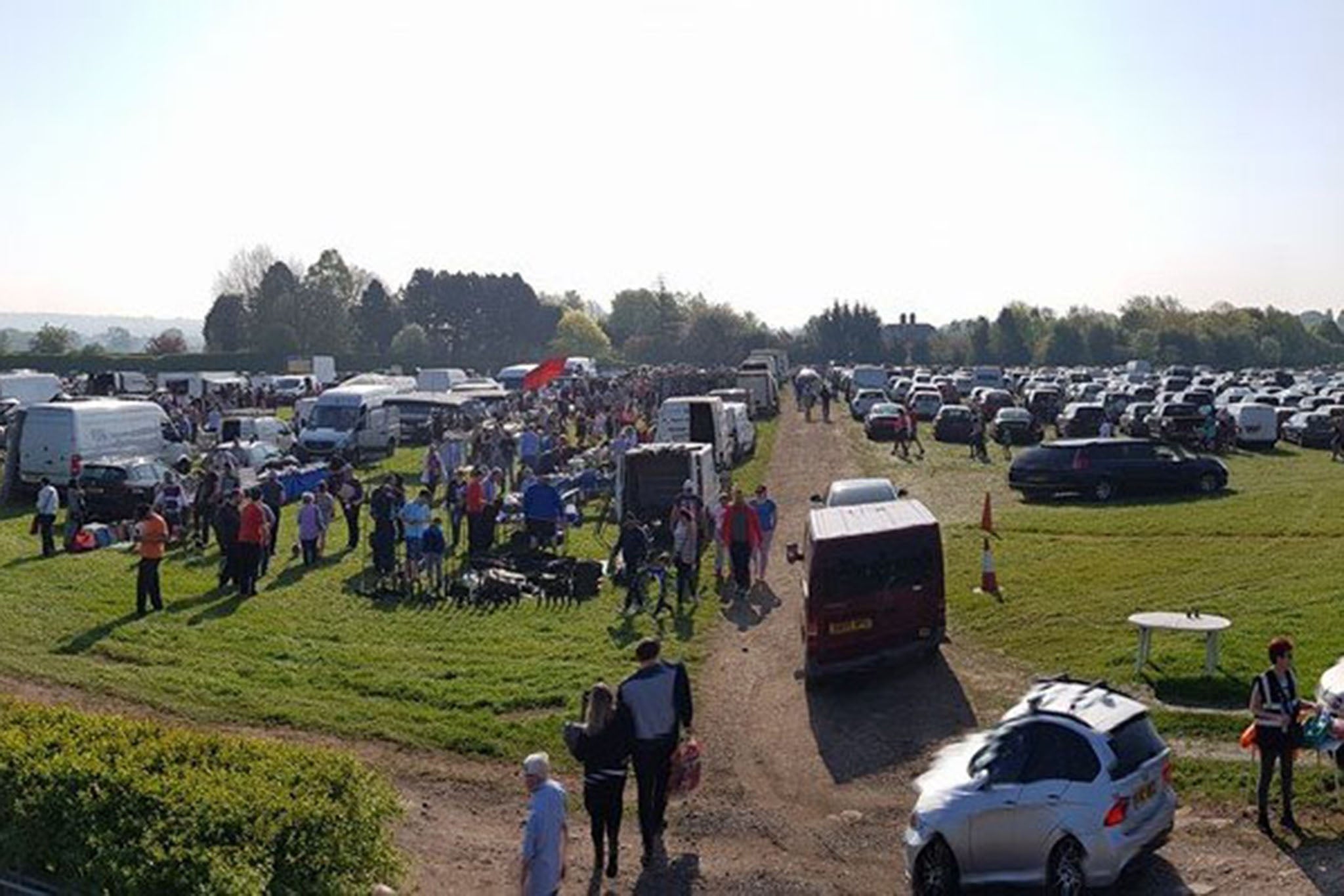 A carboot sales on a land land