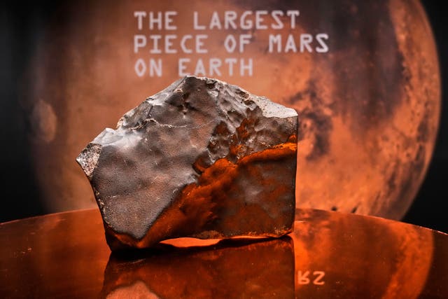 <p>The $2m rock is the largest piece of Mars ever found on earth, according to Sotheby’s</p>