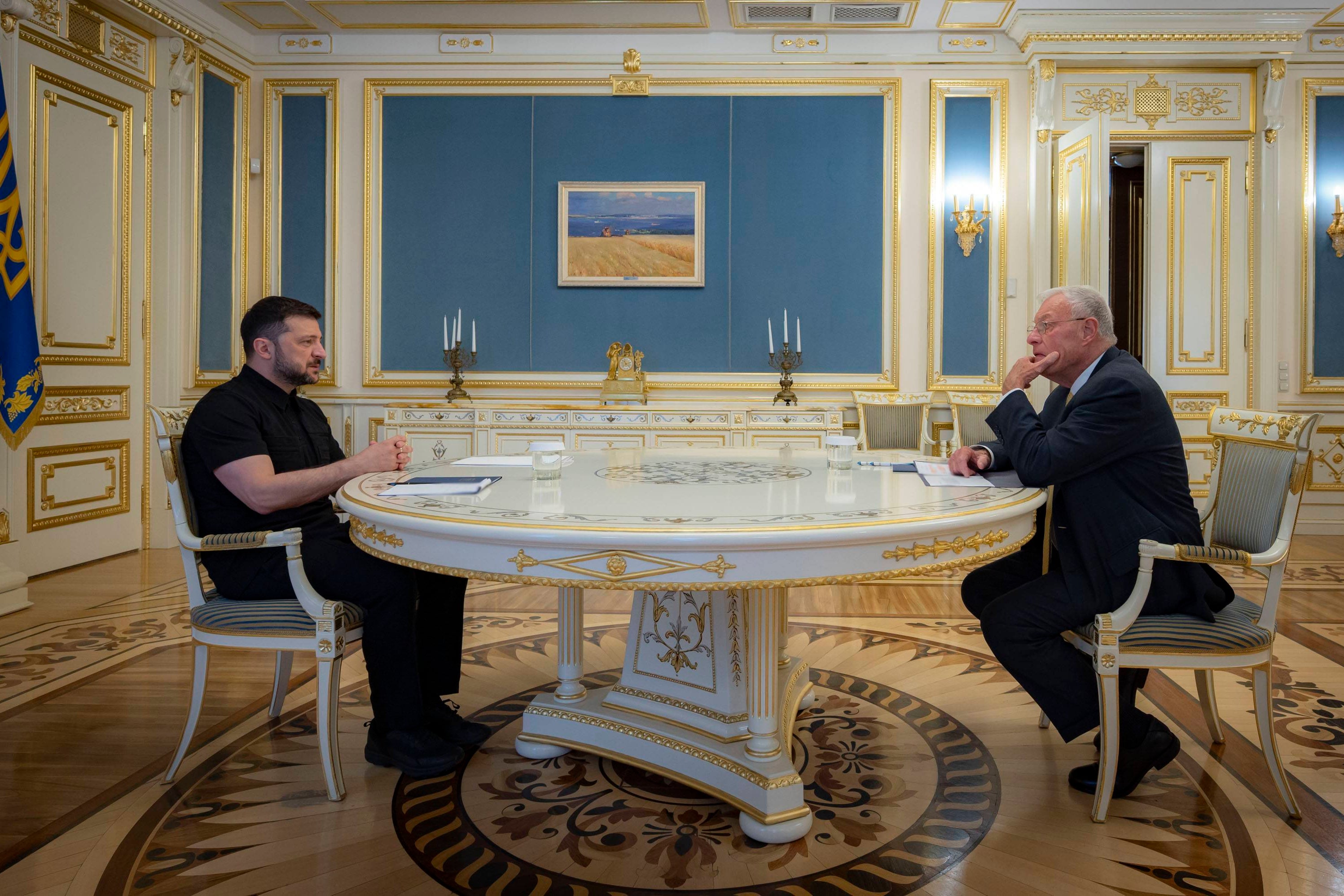 Zelensky also met Trump envoy Keith Kellogg on Monday