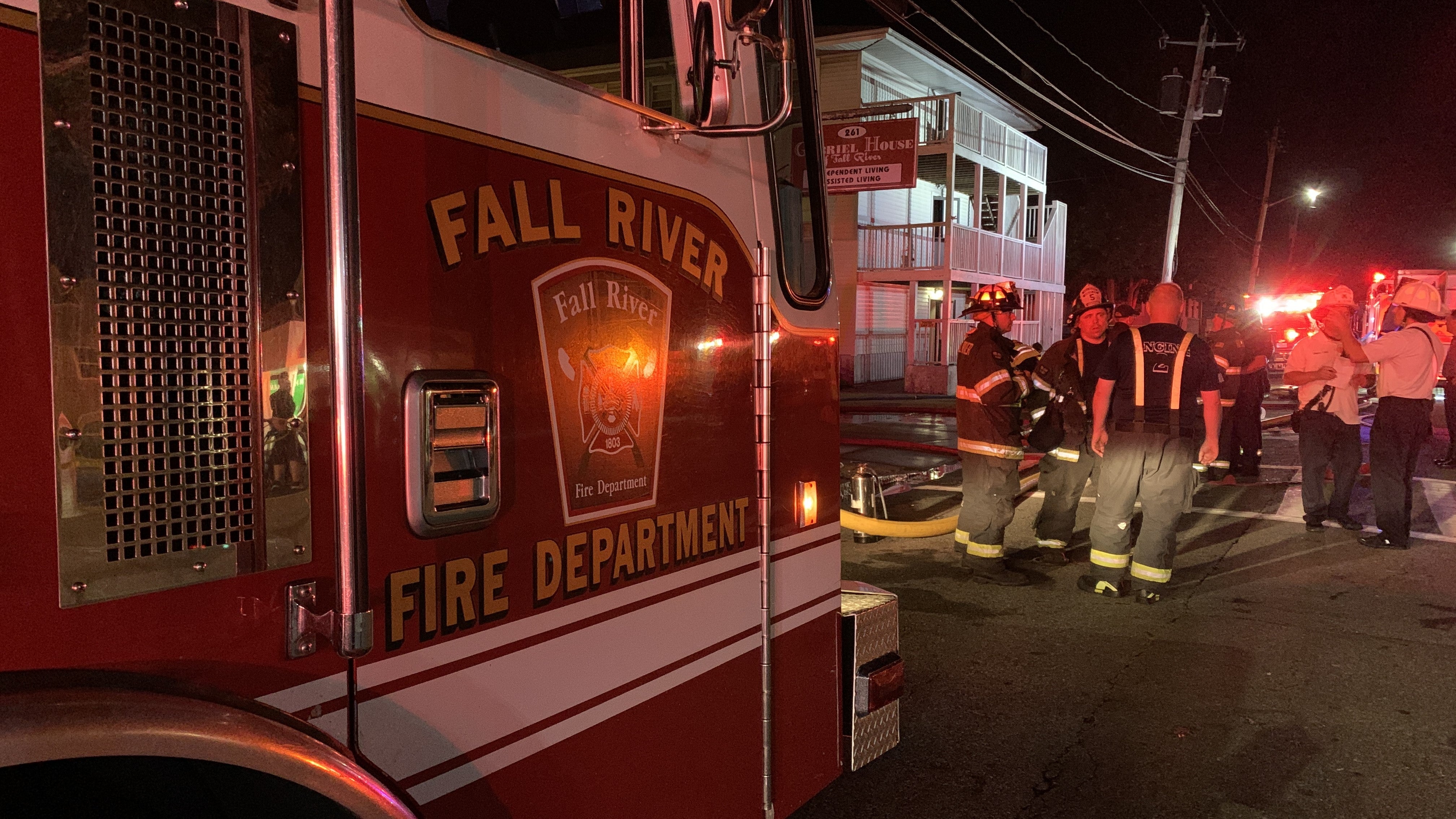 Firefighters responded to the Gabriel House assisted living facility in Fall River at about 9:50 p.m. on Sunday