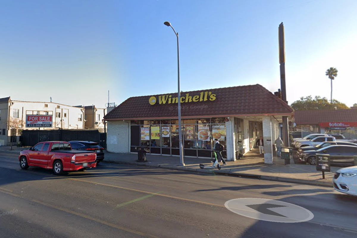 An armed man dressed in a bikini storms a donut shop – but staff fight back