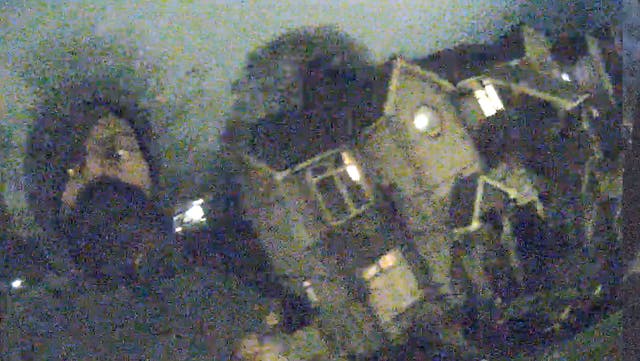 <p>The moment Mark Gordon was arrested in the street in Brighton (Met Police/PA)</p>