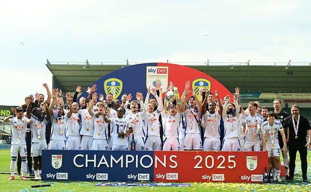 <p>Leeds were one of two sides to accumulate 100 points in the Championship last season</p>