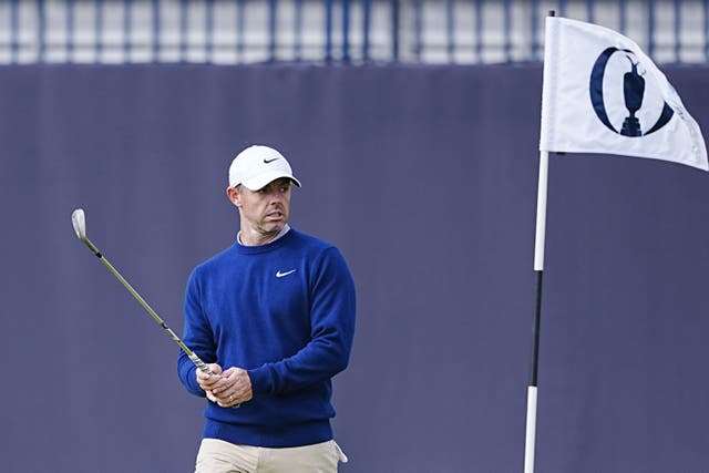 Rory McIlroy will try to enjoy his Open experience at Royal Portrush (Brian Lawless/PA)