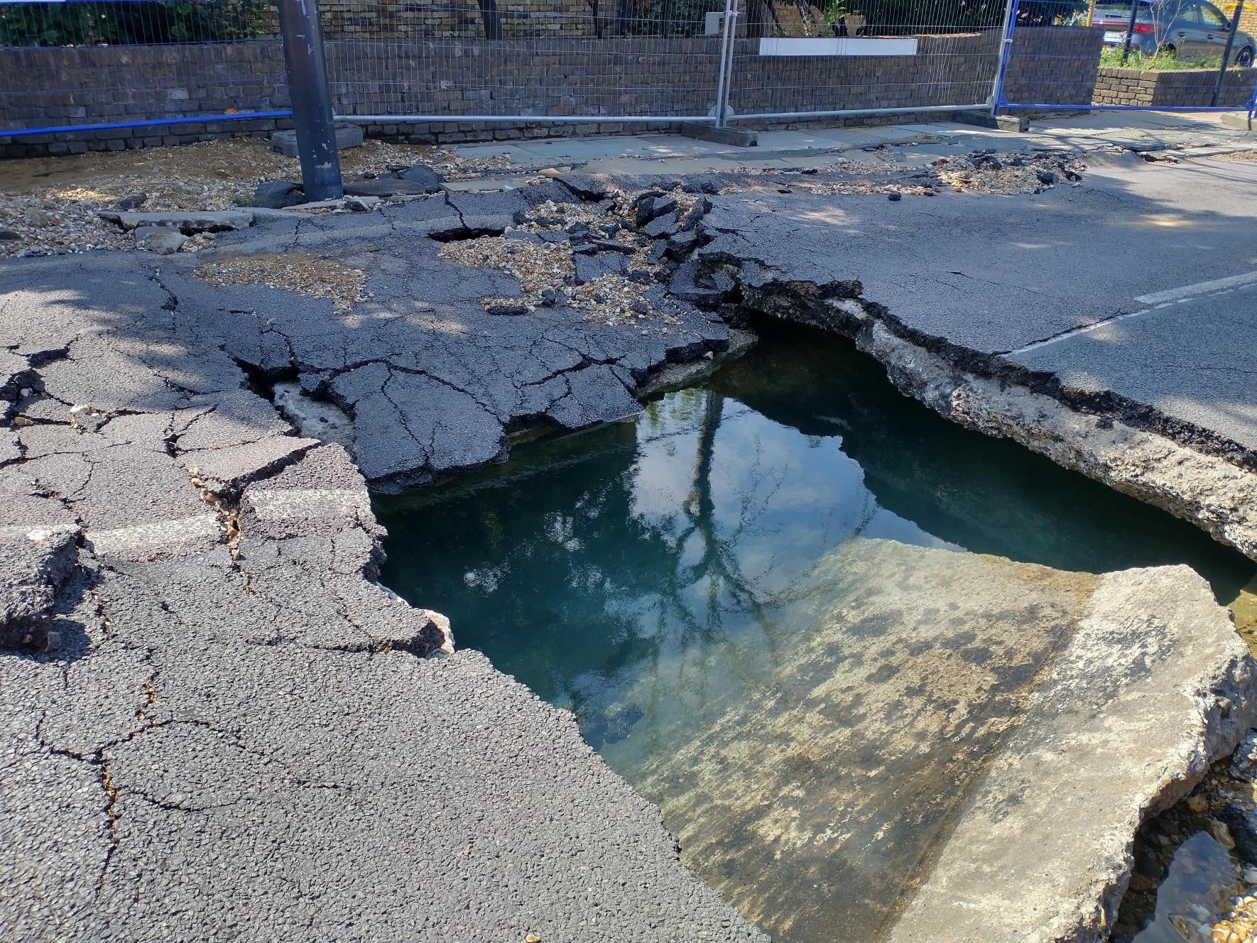 <p>Thames Water said a burst pipe caused significant flooding near Clapham Common </p>