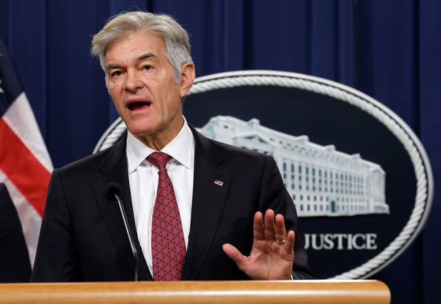 <p>Dr. Mehmet Oz, administrator for the Centers for Medicare and Medicaid Services, told Americans facing cuts to their government-funded health insurance, 'Don’t eat carrot cake'</p>