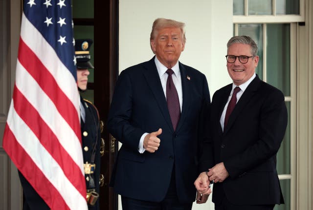 <p>Donald Trump said he ‘really likes’ Keir Starmer</p>