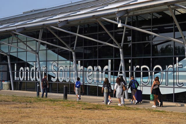 <p>Back in business: 72 hours after the tragic crash at Southend airport, the terminal is reopening to passengers</p>