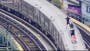 Subway surfers caught travelling on top of moving train by drone team