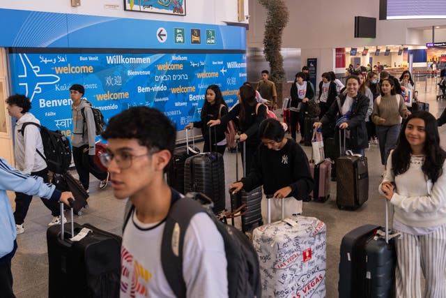 <p>Arrivals at John F. Kennedy International Airport, New York</p>