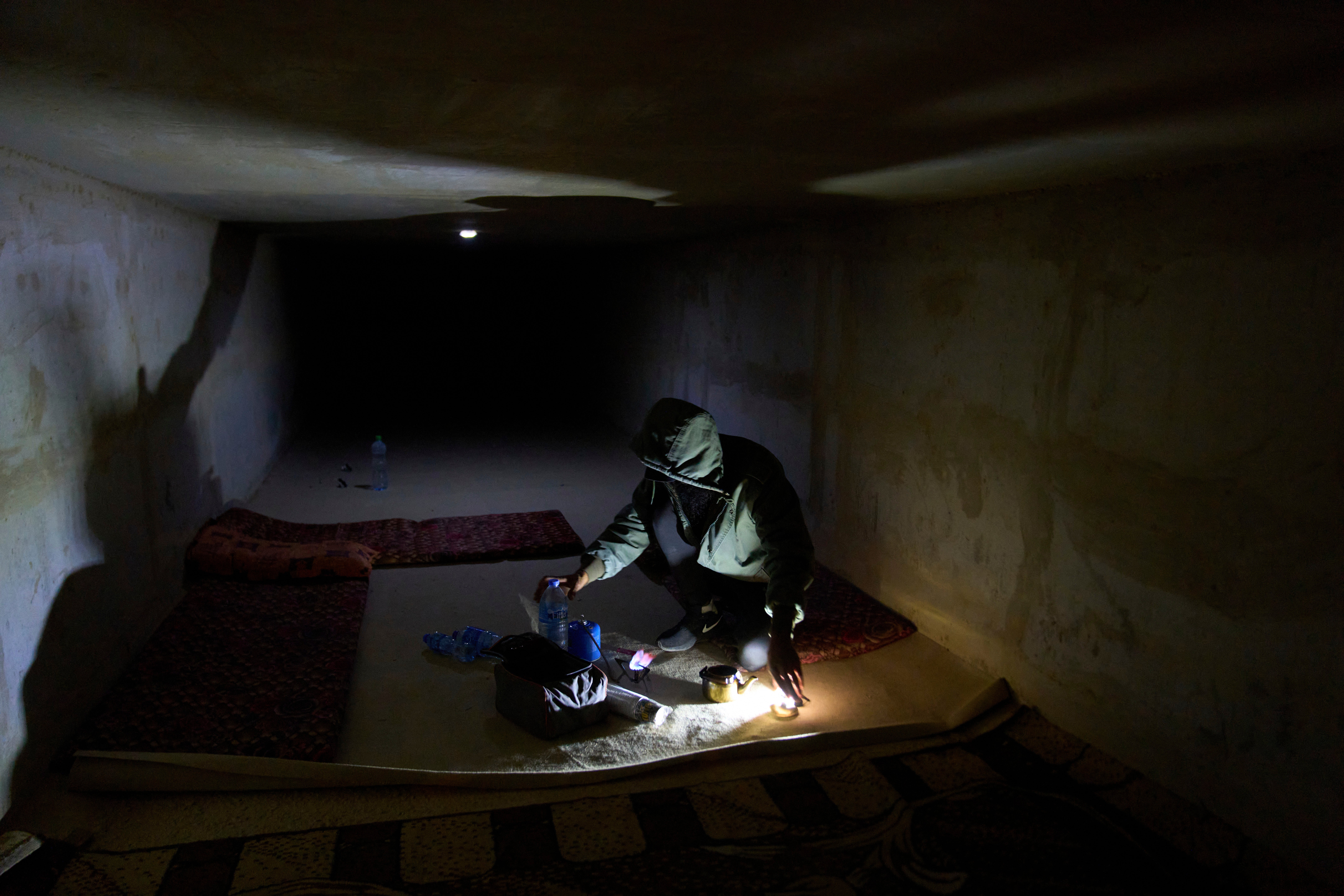 Mideast Wars Homemade Bomb Shelters