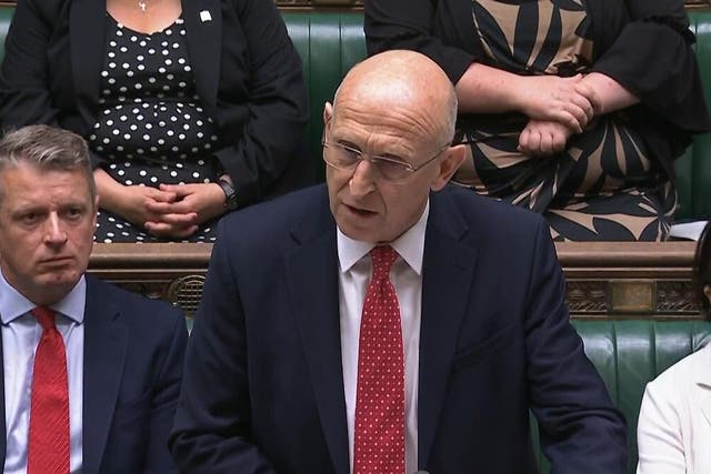 <p>Defence Secretary John Healey has called for ‘accountability’ over the Afghan data leak (House of Commons/UK Parliament/PA)</p>