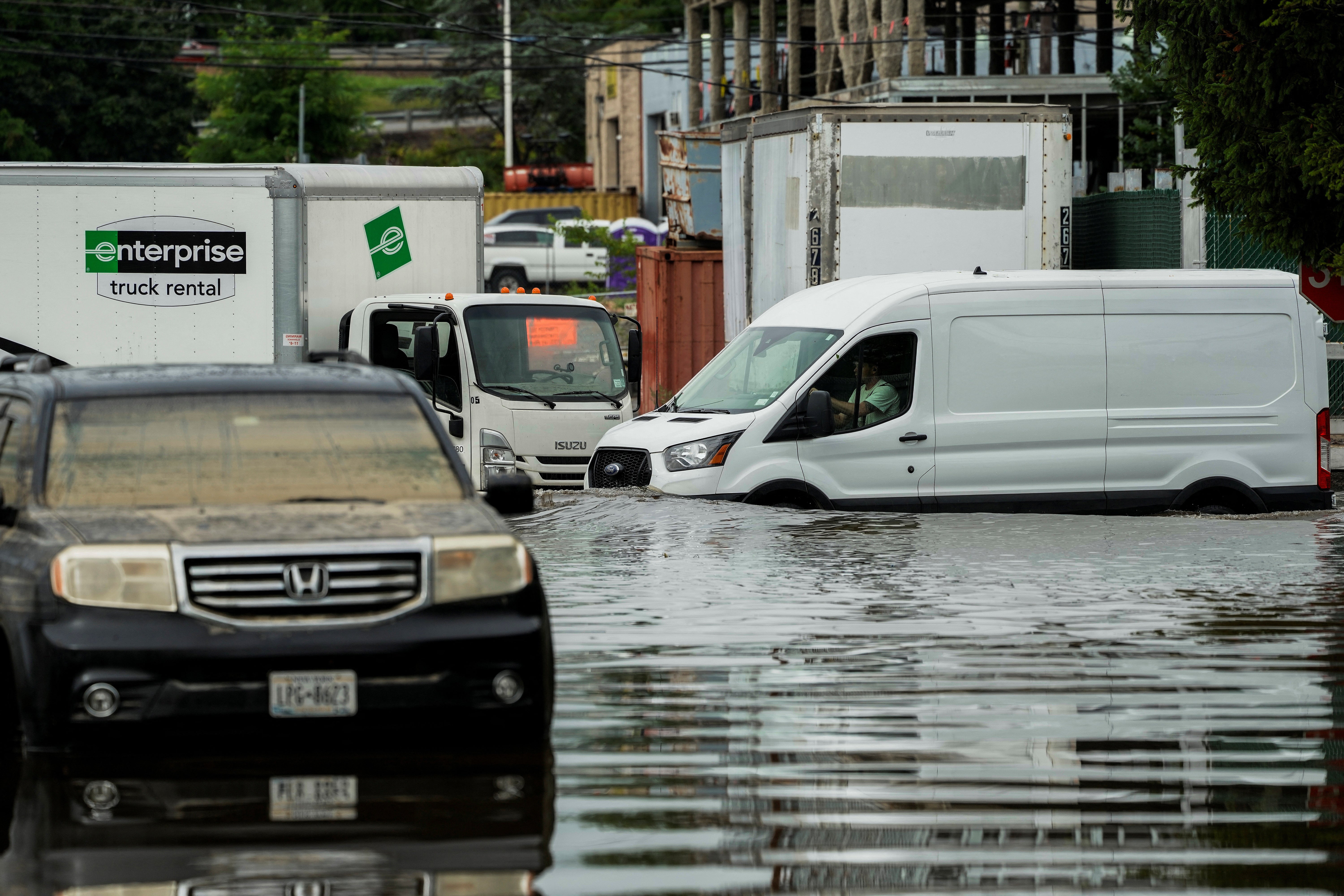 New Yorkers are bracing for flash flooding for the second time in two weeks, as severe thunderstorms and torrential downpours threaten the east coast. It comes just over a week after New York experienced flash flooding, with warnings issued in all five boroughs and subway stations filling up with water.