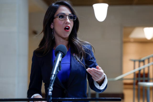 <p>Boebert shrugged off criticism over her choice of costume</p>