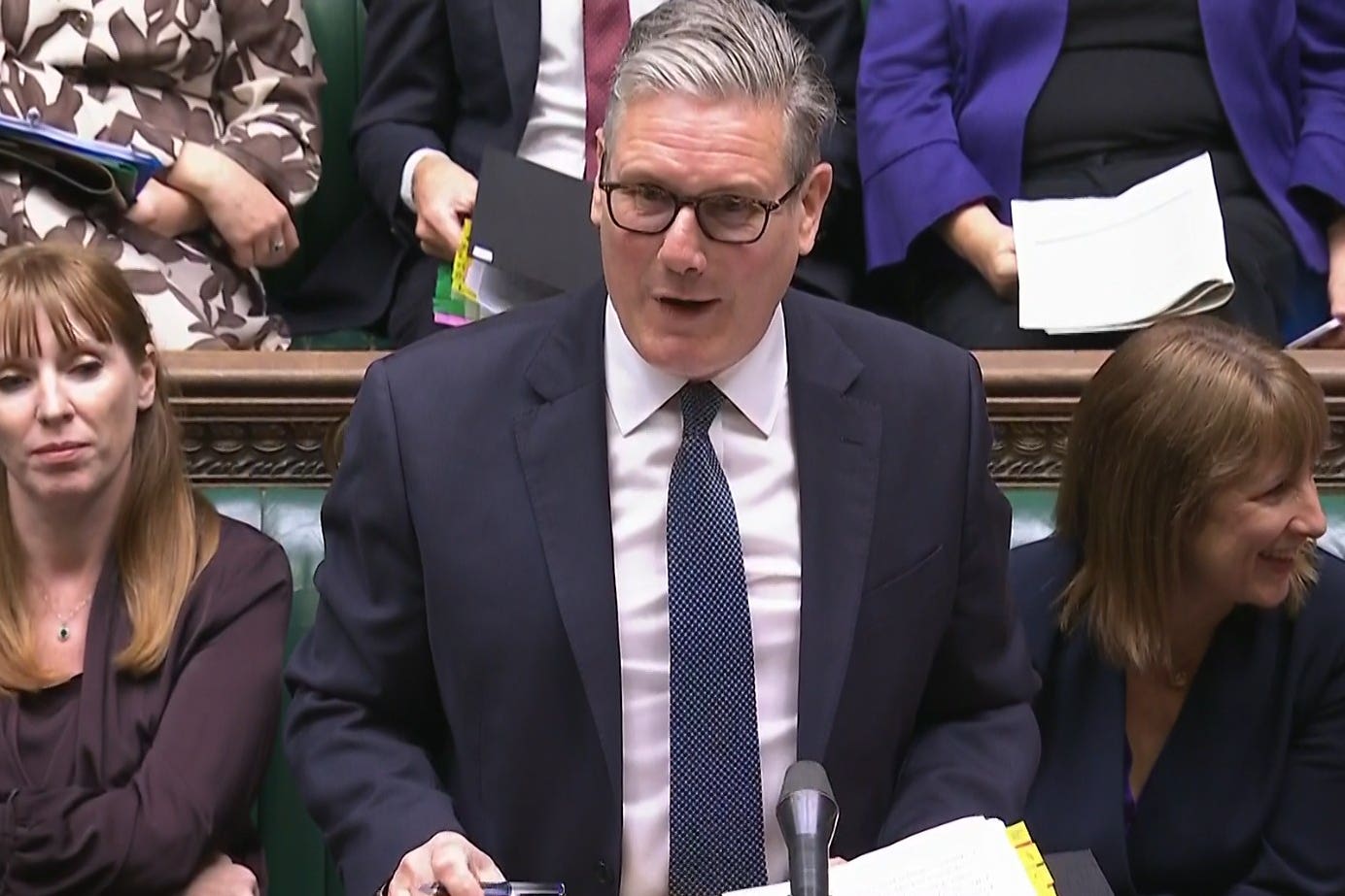 Sir Keir Starmer speaking during Prime Minister’s Questions (House of Commons/UK Parliament)