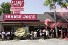 Trader Joe’s are being targeted by ‘extreme’ animal rights groups in California - with protestors allegedly posing as employees